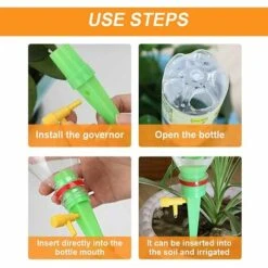 STARLIGHT Goutte à Goutte Bouteille, SL.GT 12 Pièces Arrosage Automatique Interieur Avec Vannes De Régulation Débit D'eau, Kit Arrosage à Goutte Automatique -Promos Arrosage automatique Magasin 61302784 5