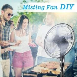 DECKON 15M Système De Brumisation, Brumisateur Terrasse Système De Refroidissement De Brumisation, Kit De Tuyau Brumisateur Extérieur Pour Jardin Parasol Trampoline Serre Piscine -Promos Arrosage automatique Magasin 61308707 4