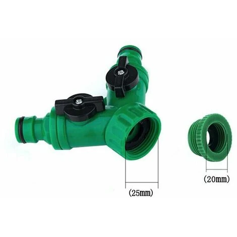 SINCèREETALI Robinet D'irrigation Inverseur à Double Mamelon Vanne En Y à 3 Voies Irrigation Goutte à Goutte Avec Robinet 4 SINCèREETALI Robinet D'irrigation Inverseur à Double Mamelon Vanne En Y à 3 Voies Irrigation Goutte à Goutte Avec Robinet – Image 4