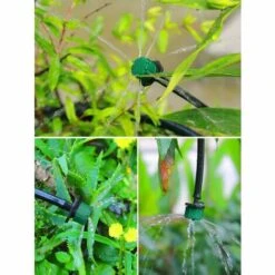 RHAFAYRE 200pcs Goutteur Irrigation Réglable, EBANKU 1/4'' Système Dirrigation Goutte à Goutte Micro Flow Drip Head Buses De Brouillard Dirrigation Pour Jardins Potagers Ou Massifs De Fleurs (Vert Foncé) -Promos Arrosage automatique Magasin 63739824 4