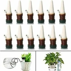 SINCèREETALI Dispositif D'arrosage Automatique Goutte à Goutte, 4pcs Système D'arrosage Goutte à Goutte Automatique Pour Pots De Fleurs Plante Abreuvoir Plantes D'intérieur Pointes Arrosage Automatique