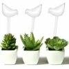 SINCèREETALI 3 PCS Grandes Globes D'Arrosage Pour Plantes Ampoules à Arrosage Automatique En Forme D'Oiseau En PVC Système D'Arrosage Automatique Des Plantes Abreuvoir Transparent Pour Plantes D'Intérieur/Extérieur