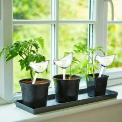 SINCèREETALI 3 PCS Grandes Globes D'Arrosage Pour Plantes Ampoules à Arrosage Automatique En Forme D'Oiseau En PVC Système D'Arrosage Automatique Des Plantes Abreuvoir Transparent Pour Plantes D'Intérieur/Extérieur -Promos Arrosage automatique Magasin 63817229 4