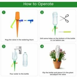 SINCèREETALI Irrigation Goutte à Goutte Kit, 20 Pièces Arroseurs Automatiques Plantes Irrigation Système,D'arrosage Automatique Pour Plantes Avec Système D'arrosage à Libération Lente Pour Plantes D'intérieur 9 SINCèREETALI Irrigation Goutte à Goutte Kit, 20 Pièces Arroseurs Automatiques Plantes Irrigation Système,D'arrosage Automatique Pour Plantes Avec Système D'arrosage à Libération Lente Pour Plantes D'intérieur -Promos Arrosage automatique Magasin 63819060 5