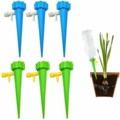 SINCèREETALI Irrigation Goutte à Goutte Kit,Kit Irrigation Automatique,Kits D'arrosage Automatiques Goutte ã Goutte,Système Irrigation Plante,Arroseurs Automatiques Plantes Irrigation Système,6PCS
