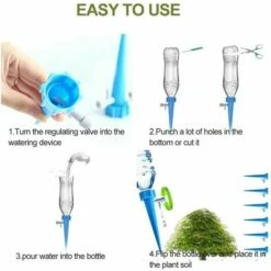 SINCèREETALI Irrigation Goutte à Goutte Kit,Kit Irrigation Automatique,Kits D'arrosage Automatiques Goutte ã Goutte,Système Irrigation Plante,Arroseurs Automatiques Plantes Irrigation Système,6PCS -Promos Arrosage automatique Magasin 63820909 3