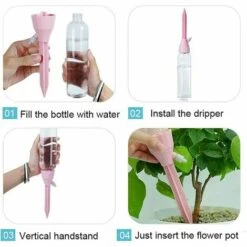 SINCèREETALI Kit D'irrigation Goutte à Goutte 6 Pièces, Système D'arrosage Automatique Avec Valve Réglable Pour Plantes D'intérieur Et D'extérieur -Promos Arrosage automatique Magasin 63821691 4