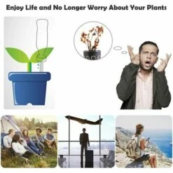 SINCèREETALI Kit D'irrigation Goutte à Goutte 6 Pièces, Système D'arrosage Automatique Avec Valve Réglable Pour Plantes D'intérieur Et D'extérieur -Promos Arrosage automatique Magasin 63821691 5