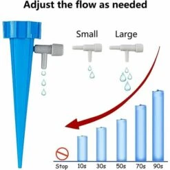 SINCèREETALI Kit D'irrigation Goutte à Goutte, 12 Abreuvoirs Automatiques Pour Plantes Avec Vannes Pour Jardin, Maison, Intérieur, Extérieur -Promos Arrosage automatique Magasin 63821985 3