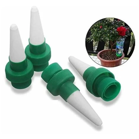 Kueatily Automatique Plante D'irrigation D'eau Distributeur Cône En Céramique Tête Plante Verseur Goutte à Goutte D'irrigation Pour Jardin, Plante D'intérieur, Fleurs 4 Pièces, 1 Kueatily Automatique Plante D'irrigation D'eau Distributeur Cône En Céramique Tête Plante Verseur Goutte à Goutte D'irrigation Pour Jardin, Plante D'intérieur, Fleurs 4 Pièces,