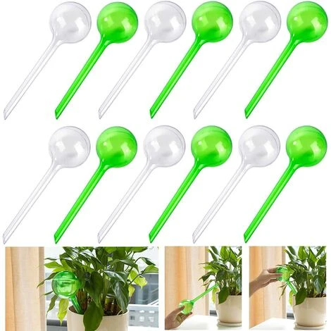 HAZEL Boules D'arrosage Automatique Matériel D'Arrosage Automatique En PVC Pour Plantes Plante Arrosage Ampoules Boules D'irrigation Pour Plantes De Jardin, Bonsa?, Plantes En Pot 12 Pièces 1 HAZEL Boules D'arrosage Automatique Matériel D'Arrosage Automatique En PVC Pour Plantes Plante Arrosage Ampoules Boules D'irrigation Pour Plantes De Jardin, Bonsa?, Plantes En Pot 12 Pièces