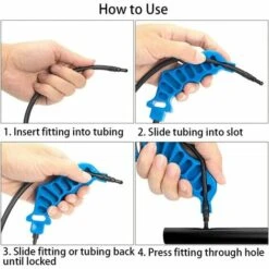 MERéTéET Outil De Perforateur De Tube Goutte à Goutte D'irrigation Pour L'insertion D'émetteur D'émetteur , Outil D'insertion D'irrigation Goutte à Goutte 13.5*1.5*3.5cm Bleue，KoleZy -Promos Arrosage automatique Magasin 64566113 4