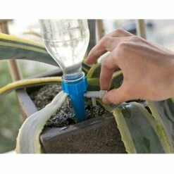 LIFCAUSAL 1Pc Dispositif D'arrosage Automatique Compte-gouttes Dispositif D'arrosage Goutte à Goutte Outil D'irrigation De Jardin Pour Plantes à Fleurs Bleu -Promos Arrosage automatique Magasin 64701119 4