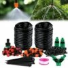 DONTODENT Système D'irrigation Jardin, Kit D'irrigation Goutte,Micro Irrigation Goutte à Goutte Kit Arrosage Automatique,d'Arrosage DIY Kit Pour Jardin,Pelouse, Plante, Paysage,Potager