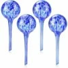 LLOVE Boule D'arrosage Des Plantes 4 Pièces Pile D'arrosage Automatique Verre Ampoule D'arrosage Automatique Système D'arrosage Des Plantes Pot De Jardin Abreuvoir