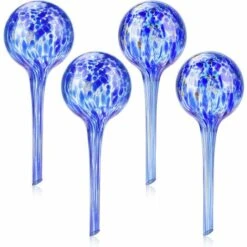 LLOVE Boule D'arrosage Des Plantes 4 Pièces Pile D'arrosage Automatique Verre Ampoule D'arrosage Automatique Système D'arrosage Des Plantes Pot De Jardin Abreuvoir