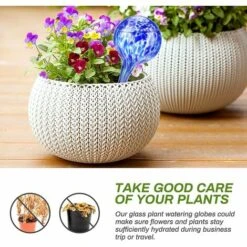 LLOVE Boule D'arrosage Des Plantes 4 Pièces Pile D'arrosage Automatique Verre Ampoule D'arrosage Automatique Système D'arrosage Des Plantes Pot De Jardin Abreuvoir -Promos Arrosage automatique Magasin 64870758 4