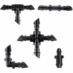 PERLE RARE Système D'irrigation De Jardin, Kit D'irrigation Automatique, Connecteur Pour Kit D'arrosage De Tuyau De 1/4 Pouce Pour Plantes De Serre Dans Le Jardin, La Serre, Le Potager Et La Pelouse