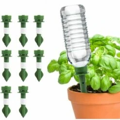 8 Pack Spike Arrosage Automatique Des Plantes, Pots D'arrosage En Céramique, Arroseur Automatique De Plantes De Vacances Goutte à Goutte, Système D'arrosage D'irrigation 56Vingt