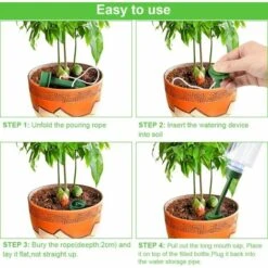 8 Pack Spike Arrosage Automatique Des Plantes, Pots D'arrosage En Céramique, Arroseur Automatique De Plantes De Vacances Goutte à Goutte, Système D'arrosage D'irrigation 56Vingt -Promos Arrosage automatique Magasin 64939262 3