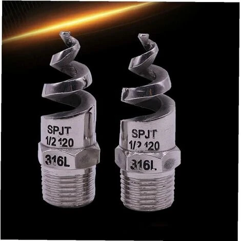 MERéTéET 1"1/2" Pièces D'arrosage En Spirale À Cône En Acier Inoxydable Pour L'irrigation Pelouse Jardin 63*20mm Argent 2pcs, KoleZy 3 MERéTéET 1"1/2" Pièces D'arrosage En Spirale À Cône En Acier Inoxydable Pour L'irrigation Pelouse Jardin 63*20mm Argent 2pcs, KoleZy – Image 3