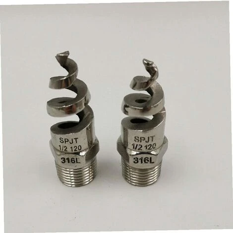 MERéTéET 1"1/2" Pièces D'arrosage En Spirale À Cône En Acier Inoxydable Pour L'irrigation Pelouse Jardin 63*20mm Argent 2pcs, KoleZy 4 MERéTéET 1"1/2" Pièces D'arrosage En Spirale À Cône En Acier Inoxydable Pour L'irrigation Pelouse Jardin 63*20mm Argent 2pcs, KoleZy – Image 4