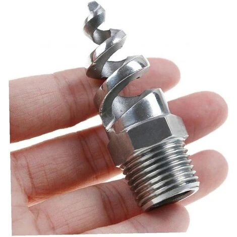 MERéTéET 1"1/2" Pièces D'arrosage En Spirale À Cône En Acier Inoxydable Pour L'irrigation Pelouse Jardin 63*20mm Argent 2pcs, KoleZy 5 MERéTéET 1"1/2" Pièces D'arrosage En Spirale À Cône En Acier Inoxydable Pour L'irrigation Pelouse Jardin 63*20mm Argent 2pcs, KoleZy – Image 5