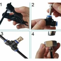 CSPARKV Brumisateur Exterieur, Brumisateur Terrasse Avec Brumisateur Pour Patio Jardin Serre Trampoline Pour Parc Aquatique -Promos Arrosage automatique Magasin 65097823 3