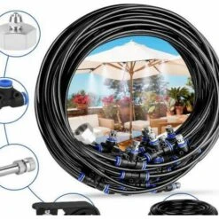 CSPARKV Brumisateur Exterieur, Brumisateur Terrasse Avec Brumisateur Pour Patio Jardin Serre Trampoline Pour Parc Aquatique -Promos Arrosage automatique Magasin 65097823 4