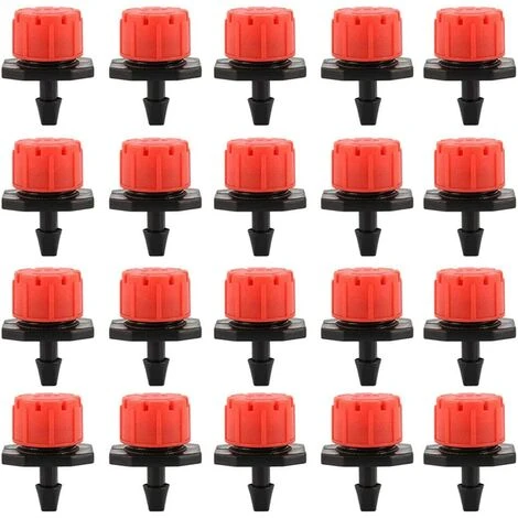 OSQI Goutteurs D'irrigation Goutte à Goutte 100PCS, Buses D'arrosage émetteur De Jardin, Irrigation Goutte à Goutte Automatique Réglable à 360 ° Pour Serre De Plantes Pelouse Bricolage 1 OSQI Goutteurs D'irrigation Goutte à Goutte 100PCS, Buses D'arrosage émetteur De Jardin, Irrigation Goutte à Goutte Automatique Réglable à 360 ° Pour Serre De Plantes Pelouse Bricolage