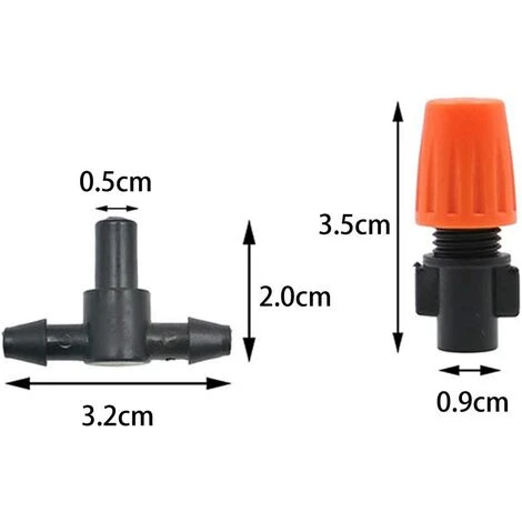 OSQI Système D'irrigation De Jardin, 10 Pièces Kit D'irrigation Goutte à Goutte Système D'arrosage Automatique Goutte à Goutte Micro Arroseur Arbuste Goutte à Goutte Kit Buse Réglable Arroseur Pulvérisateur Arrosage Goutte à Goutte Kit Pour Jardin Pelouse Plan 3 OSQI Système D'irrigation De Jardin, 10 Pièces Kit D'irrigation Goutte à Goutte Système D'arrosage Automatique Goutte à Goutte Micro Arroseur Arbuste Goutte à Goutte Kit Buse Réglable Arroseur Pulvérisateur Arrosage Goutte à Goutte Kit Pour Jardin Pelouse Plan – Image 3