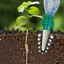 BAICCCF Kit D'arrosage Goutte à Goutte -Kit Goutte à Goutte, Distributeur Automatique D'irrigation D'eau De Plante En Céramique De 4 Pièces, Dispositif D'arrosage Automatique Goutte à Goutte Pour Plante D'intérieur Pendant Les Vacances Ou Tr -Promos Arrosage automatique Magasin 65630711 5
