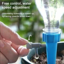 BAICCCF Kit D'arrosage Goutte à Goutte 12 Pièces Dispositifs D'arrosage Automatique Des Plantes Irrigation Goutte à Goutte Automatique Pointes D'arrosage Avec Interrupteur De Commande à Libération Lente Pour Jardin De Serre De Plantes -Promos Arrosage automatique Magasin 65630764 4