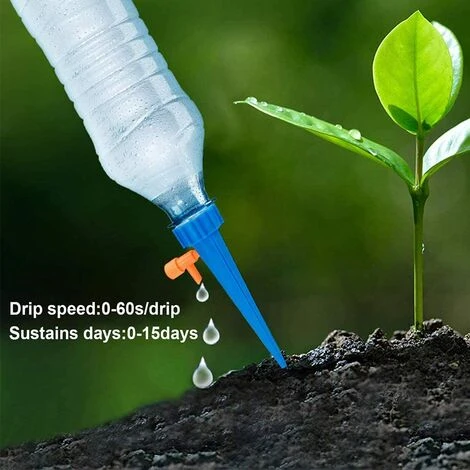 EINEMGELD Irrigation Goutte à Goutte Bouteille Arroseur Automatique Plantes Kit D'irrigation Avec Vannes De Régulation Pour Jardin Maison Intérieur Extérieur 20 Pièces 5 EINEMGELD Irrigation Goutte à Goutte Bouteille Arroseur Automatique Plantes Kit D'irrigation Avec Vannes De Régulation Pour Jardin Maison Intérieur Extérieur 20 Pièces – Image 5