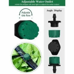 KAEJYIUT 200 Micro-arroseurs Goutte à Goutte Réglables - Système Goutte à Goutte Pour Parterres De Fleurs, Sections De Légumes (vert Foncé) 6 KAEJYIUT 200 Micro-arroseurs Goutte à Goutte Réglables - Système Goutte à Goutte Pour Parterres De Fleurs, Sections De Légumes (vert Foncé) -Promos Arrosage automatique Magasin 65810825 2