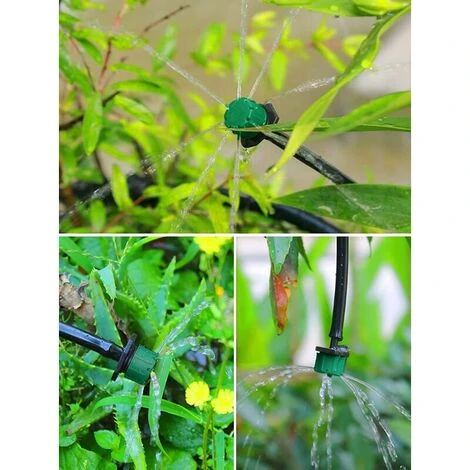 KAEJYIUT 200 Micro-arroseurs Goutte à Goutte Réglables - Système Goutte à Goutte Pour Parterres De Fleurs, Sections De Légumes (vert Foncé) 5 KAEJYIUT 200 Micro-arroseurs Goutte à Goutte Réglables - Système Goutte à Goutte Pour Parterres De Fleurs, Sections De Légumes (vert Foncé) – Image 5