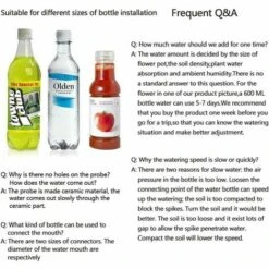 KAEJYIUT 4pcs Automatique Plante D'irrigation D'eau Distributeur Cône En Céramique Tête Plante Verseur Goutte à Goutte D'irrigation Pour Jardin, Plante D'intérieur, Fleurs -Promos Arrosage automatique Magasin 65810858 5