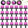 DONTODENT 100 Pcs Goutteur Irrigation Réglable, Tête De Gicleurs D'irrigation Irrigation Drippers Goutte À Goutte Arrosage Micro Gicleurs Emetteur Goutte Système Pour Home Garden Patio (Rose)