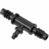 Cisea Sourcing Map Barb Connecteur De Tuyau En T Goutte à Goutte Pour Tuyau De 4 Mm Et 8 Mm De Diamètre Intérieur Mm Pour Système D'irrigation Agricole De Jardin, Plastique 15 Pièces