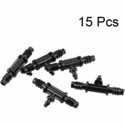 Cisea Sourcing Map Barb Connecteur De Tuyau En T Goutte à Goutte Pour Tuyau De 4 Mm Et 8 Mm De Diamètre Intérieur Mm Pour Système D'irrigation Agricole De Jardin, Plastique 15 Pièces -Promos Arrosage automatique Magasin 65973066 3