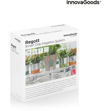 BRICOMARTEAU Système D’Arrosage Goutte-à-goutte Automatique Pour Pots Regott InnovaGoods 2 BRICOMARTEAU Système D’Arrosage Goutte-à-goutte Automatique Pour Pots Regott InnovaGoods – Image 2