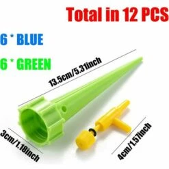 KAEJYIUT Distributeur Eau Plantes 12 Pièces Pot Système D'Irrigation Vanne Régulation Irrigation Goutte Vanne De Régulation Dispositif D'Auto Irrigation Ensemble D'Irrigation Réglable Abreuvoir Automatique Pour Plantes -Promos Arrosage automatique Magasin 66211185 2