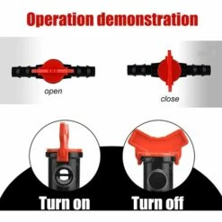 YEURIé 16 Morceaux Vanne D'irrigation Robinet D'arrêt Raccord Plastique Jardin Tuyau En De Commutation Goutte,6Pcs -Promos Arrosage automatique Magasin 66386835 3