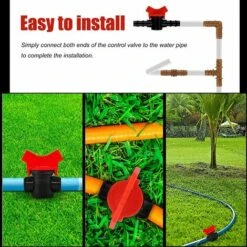 YEURIé 16 Morceaux Vanne D'irrigation Robinet D'arrêt Raccord Plastique Jardin Tuyau En De Commutation Goutte,6Pcs -Promos Arrosage automatique Magasin 66386835 5