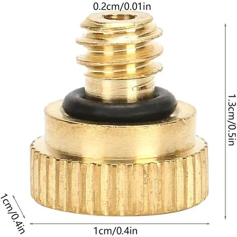 GRID COOL 10 Pièces Buses De Brumisation En Laiton, Buse De Système De Brumisation De Tête De Pulvérisation Extérieure à Basse Pression D'eau Du Robinet De 0,2 Mm 3 GRID COOL 10 Pièces Buses De Brumisation En Laiton, Buse De Système De Brumisation De Tête De Pulvérisation Extérieure à Basse Pression D'eau Du Robinet De 0,2 Mm – Image 3
