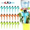 LECHUANG Arrosage Goutte à Goutte, 21 Pcs Irrigation Goutte à Goutte Avec SystèMe D'Arrosage à LibéRation Lente, Irrigation Goutte à Goutte Kit Pour Les Plantes D'IntéRieur Et D'ExtéRieur (Couleur Aléatoire)