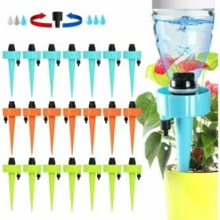 LECHUANG Arrosage Goutte à Goutte, 21 Pcs Irrigation Goutte à Goutte Avec SystèMe D'Arrosage à LibéRation Lente, Irrigation Goutte à Goutte Kit Pour Les Plantes D'IntéRieur Et D'ExtéRieur (Couleur Aléatoire)
