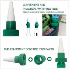 Automatique Plante D'irrigation D'eau Distributeur Cône En Céramique Tête Plante Verseur Goutte à Goutte D'irrigation Pour Jardin, Plante D'intérieur, Fleurs 4 Pièces，,Tanètue -Promos Arrosage automatique Magasin 67650898 3