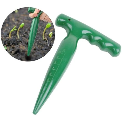 FLYME 2 Pcs Outil De Poinçonneuse De Trou De Chasse-perforation De Jardinage Avec Poignée Ergonomique Pour Planter Des Semis Désherbage 3 FLYME 2 Pcs Outil De Poinçonneuse De Trou De Chasse-perforation De Jardinage Avec Poignée Ergonomique Pour Planter Des Semis Désherbage – Image 3