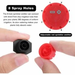 FLYME 100 Goutteurs D'irrigation Réglables 6.35mm Système D'irrigation Goutte à Goutte Automatique Micro Goutteurs D'arrosage Pour Serre De Plantes -Promos Arrosage automatique Magasin 67807042 4